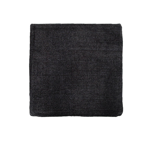 Impressions Australia Oxford Chenille Cushion Cover - Black V442-UNA-CUSHIONC-OXFORDCHENILLE-BLACK-SQ