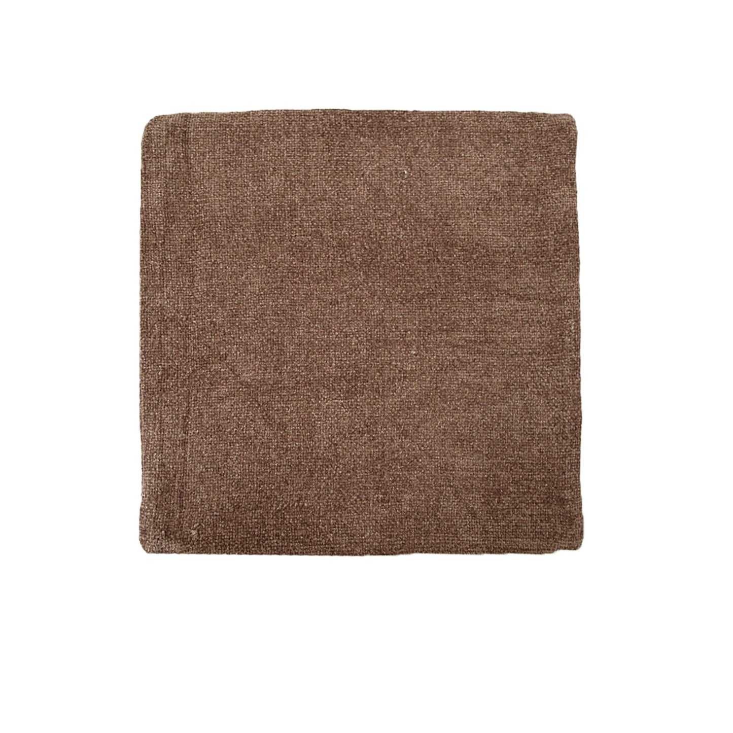 Impressions Australia Oxford Chenille Cushion Cover - Brown V442-UNA-CUSHIONC-OXFORDCHENILLE-BROWN-SQ
