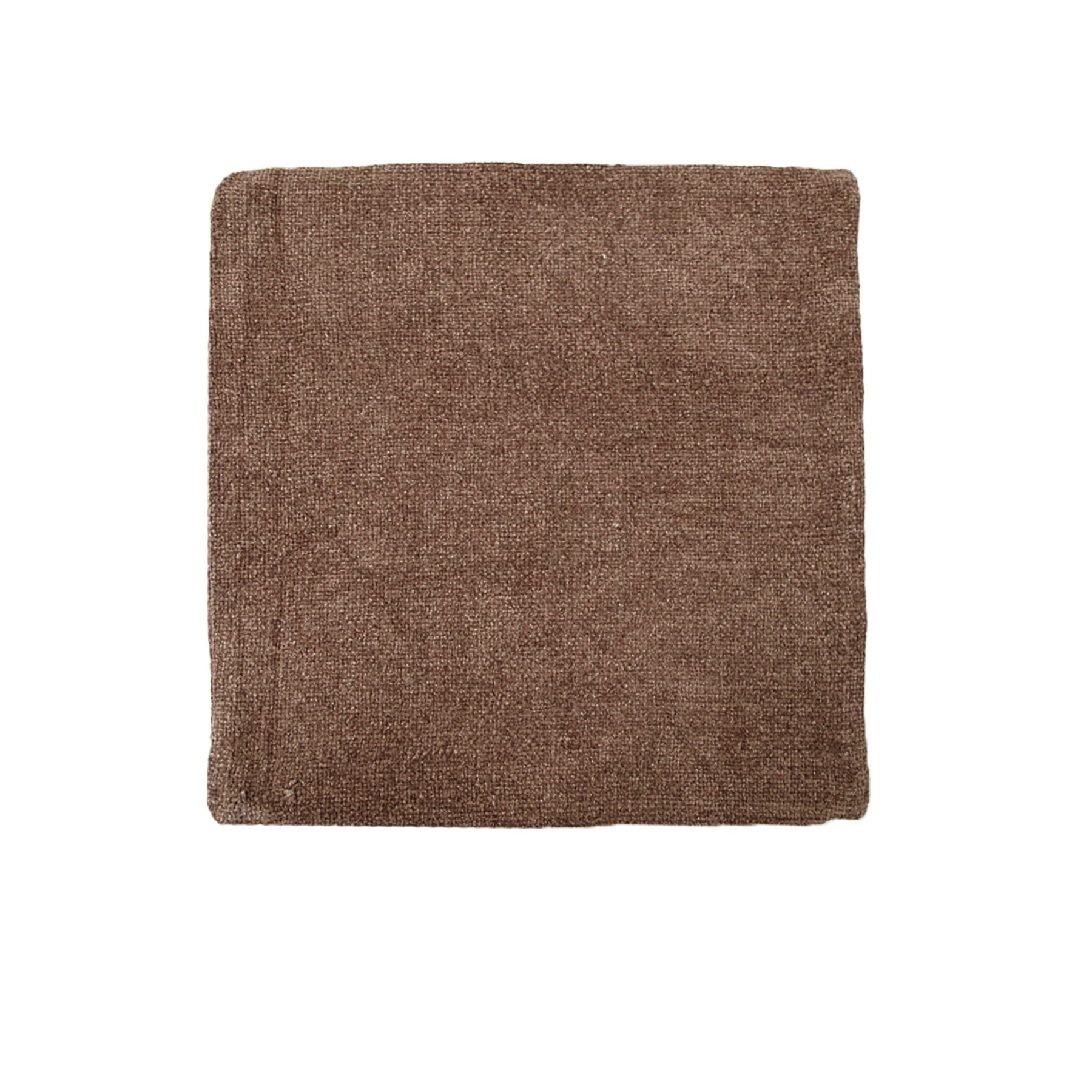 Impressions Australia Oxford Chenille Cushion Cover - Brown V442-UNA-CUSHIONC-OXFORDCHENILLE-BROWN-SQ