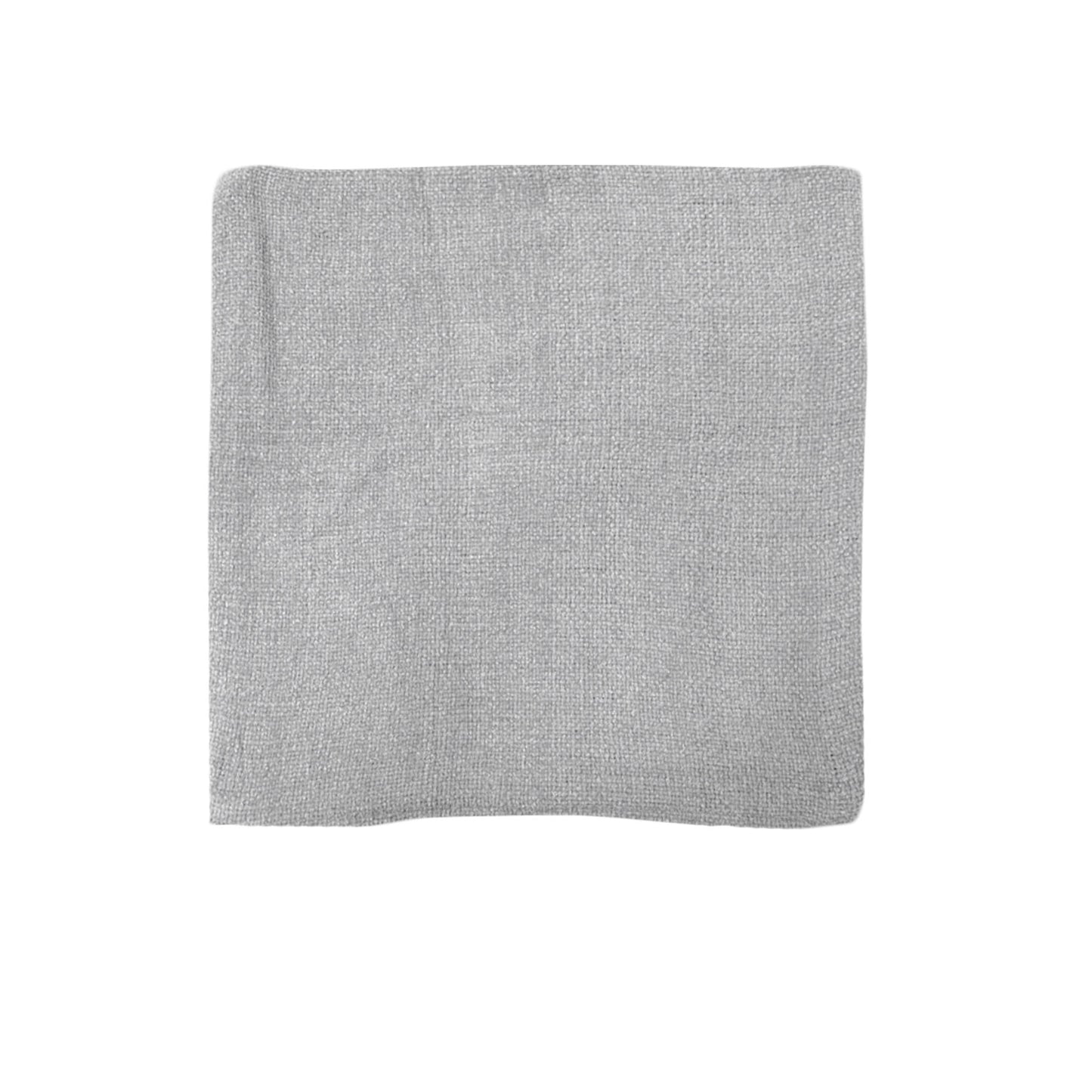 Impressions Australia Oxford Chenille Cushion Cover - Silver V442-UNA-CUSHIONC-OXFORDCHENILLE-SILVER-SQ