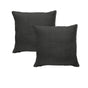 Pair of Pure Linen European Pillowcases Charcoal V442-UNA-PILLOWC-PURELINEN-CHARCOAL-EU