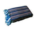 Liam Acrylic Knitted Throw Rug with Fringe No10 V442-UNA-THROW-LIAMNO10-MULTI-RE