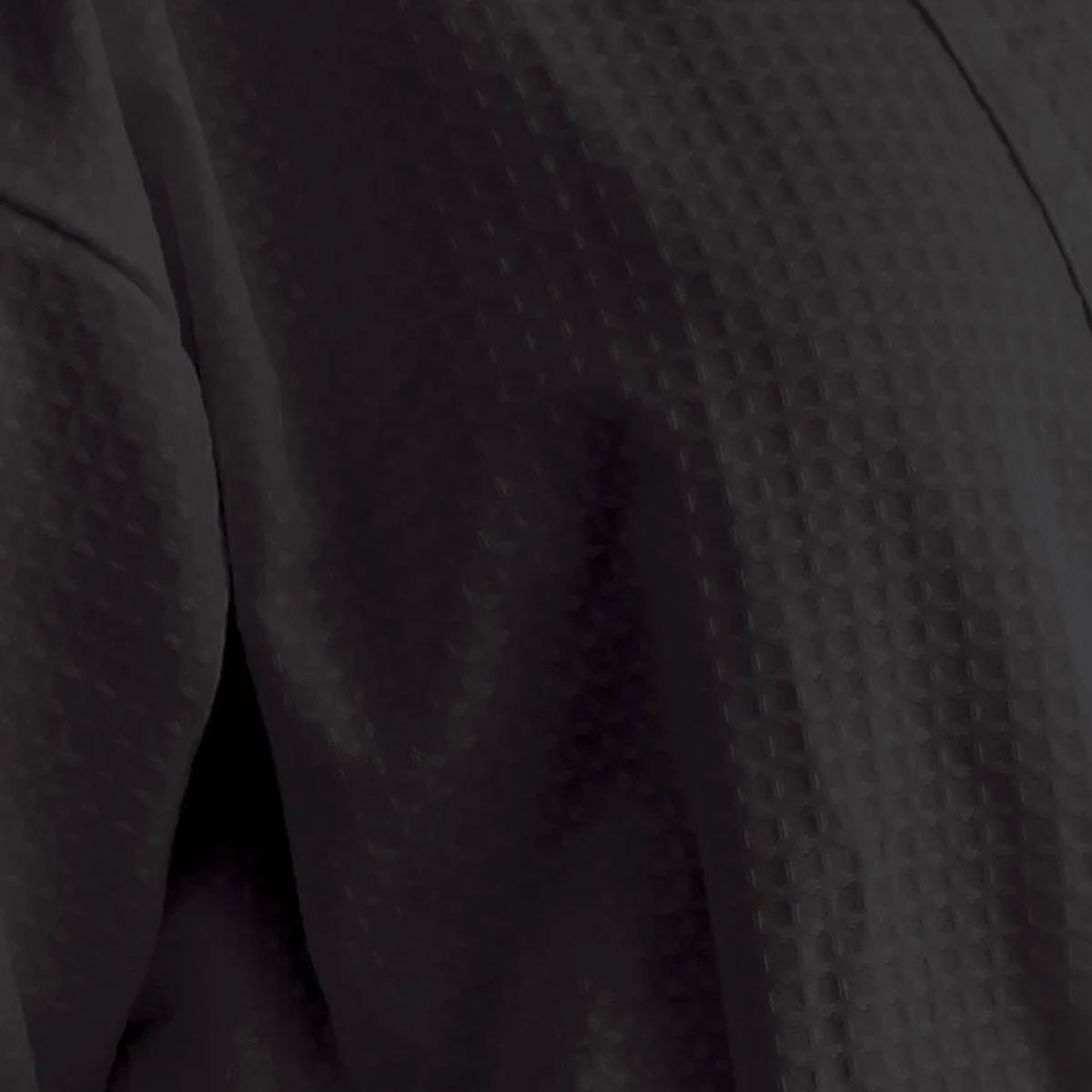 Jason 240GSM Waffle Polyester Cotton Kimono Ebony V442-WAM-BATHROBE-240GSMWAFFLE-EBONY-L