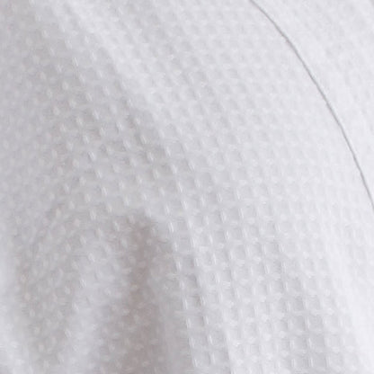 Jason 240GSM Waffle Polyester Cotton Kimono White V442-WAM-BATHROBE-240GSMWAFFLE-WHITE-L