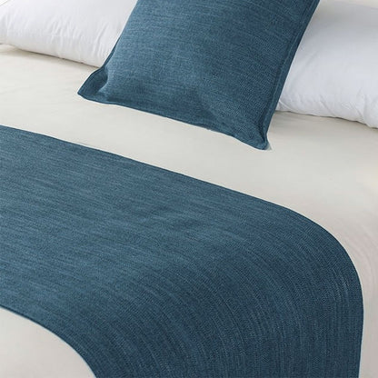 Jason Linen Look Marine Bed Runner Double/Queen V442-WAM-BEDR-LINENLOOK-MARINE-Q