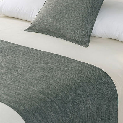 Jason Linen Look Pewter Bed Runner King V442-WAM-BEDR-LINENLOOK-PEWTER-KI