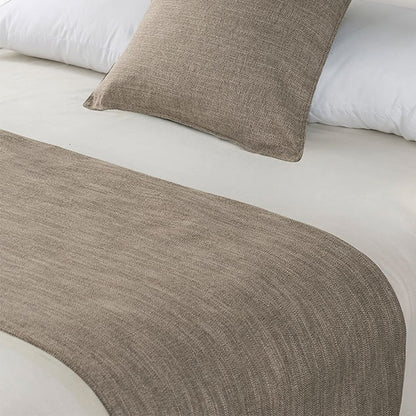Jason Linen Look Sand Bed Runner Double/Queen V442-WAM-BEDR-LINENLOOK-SAND-Q