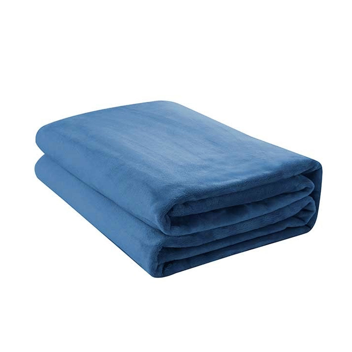 Jason 400GSM Super Soft Micro Fleece Blanket Denim Queen V442-WAM-BLANKET-400GSMMICROFLEECE-DENIM-QS