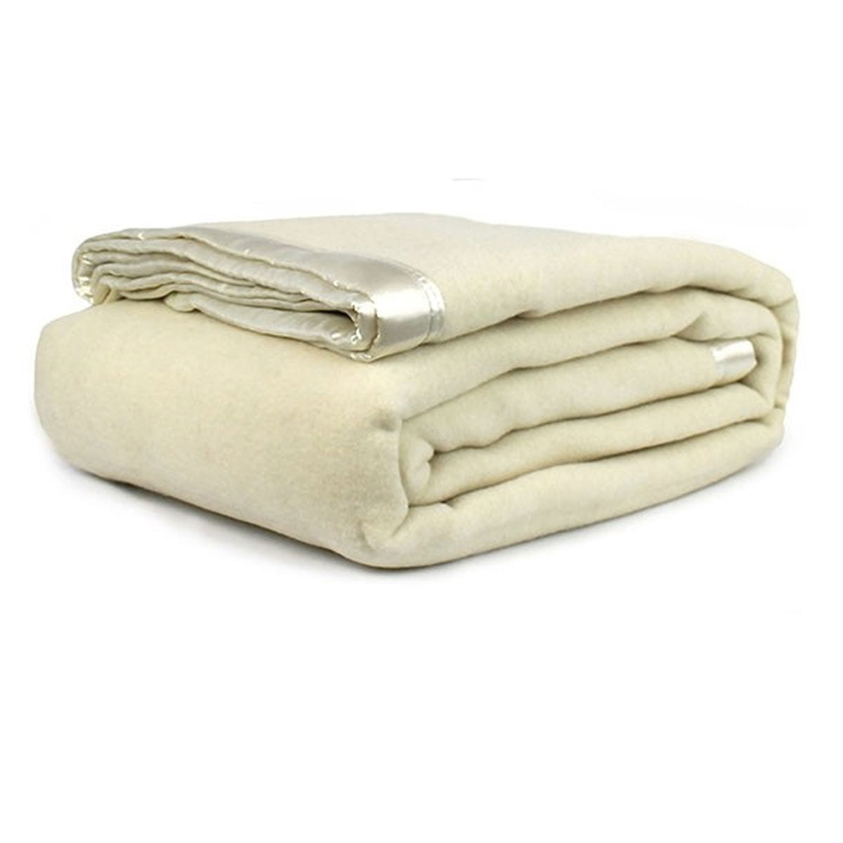 Jason 400GSM Australian Washable Wool Blanket Ivory Queen/King V442-WAM-BLANKET-400GSMWOOL-IVORY-QS