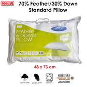 Jason 70% Feather 30% Down Standard Pillow 48 x 73 cm V442-WAM-PILLOW-FEATHERDOWN-WHITE-ST