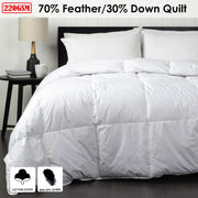 Jason 70% Feather 30% Down Quilt King V442-WAM-QUILT-FEATHERDOWN-WHITE-KI