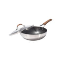 Kylin 3 Layer Stainless Steel Non Stick Noka Wok 30cm V445-C230324