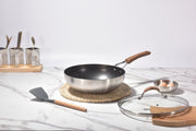 Kylin 3 Layer Stainless Steel Non Stick Noka Wok 30cm V445-C230324