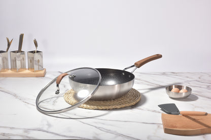 Kylin 3 Layer Stainless Steel Non Stick Noka Wok 30cm V445-C230324