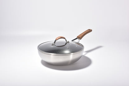 Kylin 3 Layer Stainless Steel Non Stick Noka Wok 30cm V445-C230324