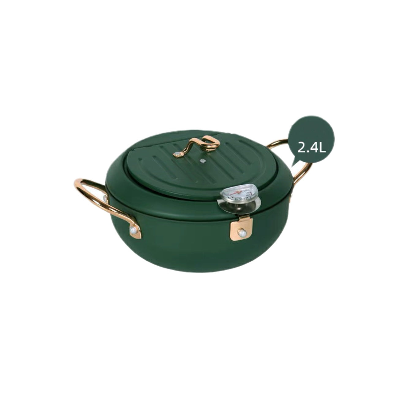 Justcook 20cm JSHS-YZG0320-1 Double Handle Tempura Karaga Fryer Pot Frying Pan V445-C260187