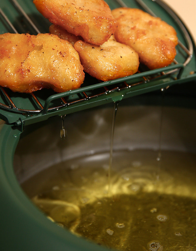Justcook 20cm JSHS-YZG0320-1 Double Handle Tempura Karaga Fryer Pot Frying Pan V445-C260187