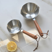 Kylin 304 Stainless Steel Oil Poured Pot With Wood Handle 120ml V445-C260196