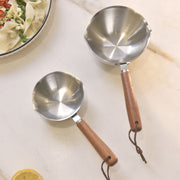 Kylin 304 Stainless Steel Oil Poured Pot With Wood Handle 120ml V445-C260196