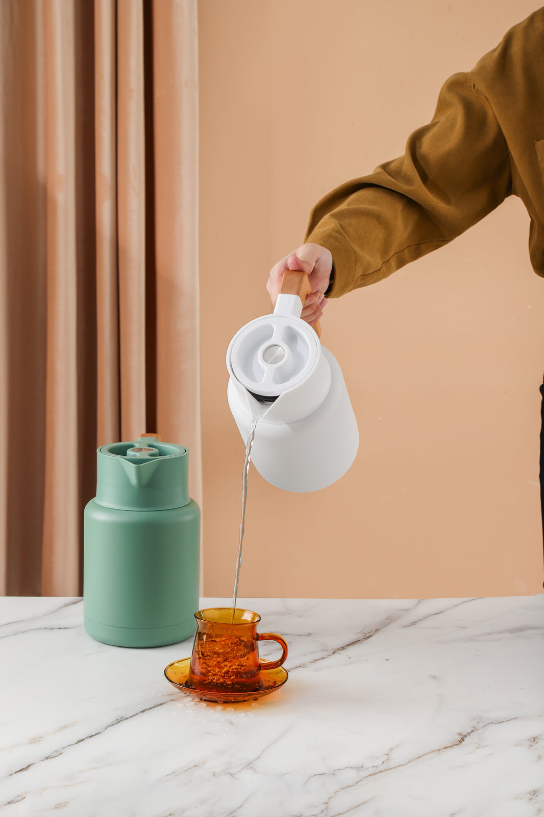 Kylin 304 Stainless Steel Japanese Vaccum Jug 1.3L - White V445-C310982