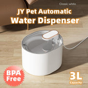 JY Pet Automatic Cat Water Dispenser Fountain 3L - White V445-C470541
