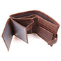 Genuine leather men wallets High-quality Multi card short wallet Men's Cow Leather RFID Card Holder V462-FB-77-01