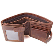 Genuine leather men wallets High-quality Multi card short wallet Men's Cow Leather RFID Card Holder V462-FB-77-01