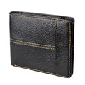 Men's Genuine Leather Bilfold Wallet RFID Blocking Card Holder Zipper Coin Purse V462-FB-78-01