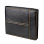 Men's Genuine Leather Bilfold Wallet RFID Blocking Card Holder Zipper Coin Purse V462-FB-78-01