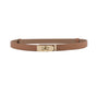 Luxury Cow Leather Women Waist Belt Slim Corset Strap Dress Shirt Belt (Caramel) V462-FB-82-03