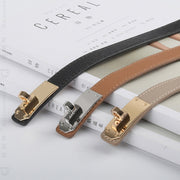 Luxury Cow Leather Women Waist Belt Slim Corset Strap Dress Shirt Belt (Caramel) V462-FB-82-03