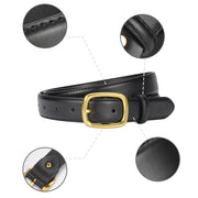 Classic Leather Belts for Women, Joyreap Genuine Leather Womens Belts with Gold Buckle (Khaki) V462-FB-83-03