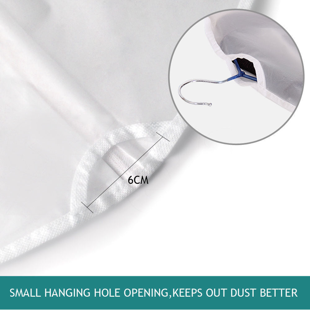 6Pcs Suit Dress Clothing Dust Cover Bag Jacket Wardrobe Storage Coat Protector (2M+2L+2XL) V462-H-07-01