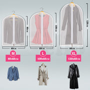 6Pcs Suit Dress Clothing Dust Cover Bag Jacket Wardrobe Storage Coat Protector (2M+2L+2XL) V462-H-07-01
