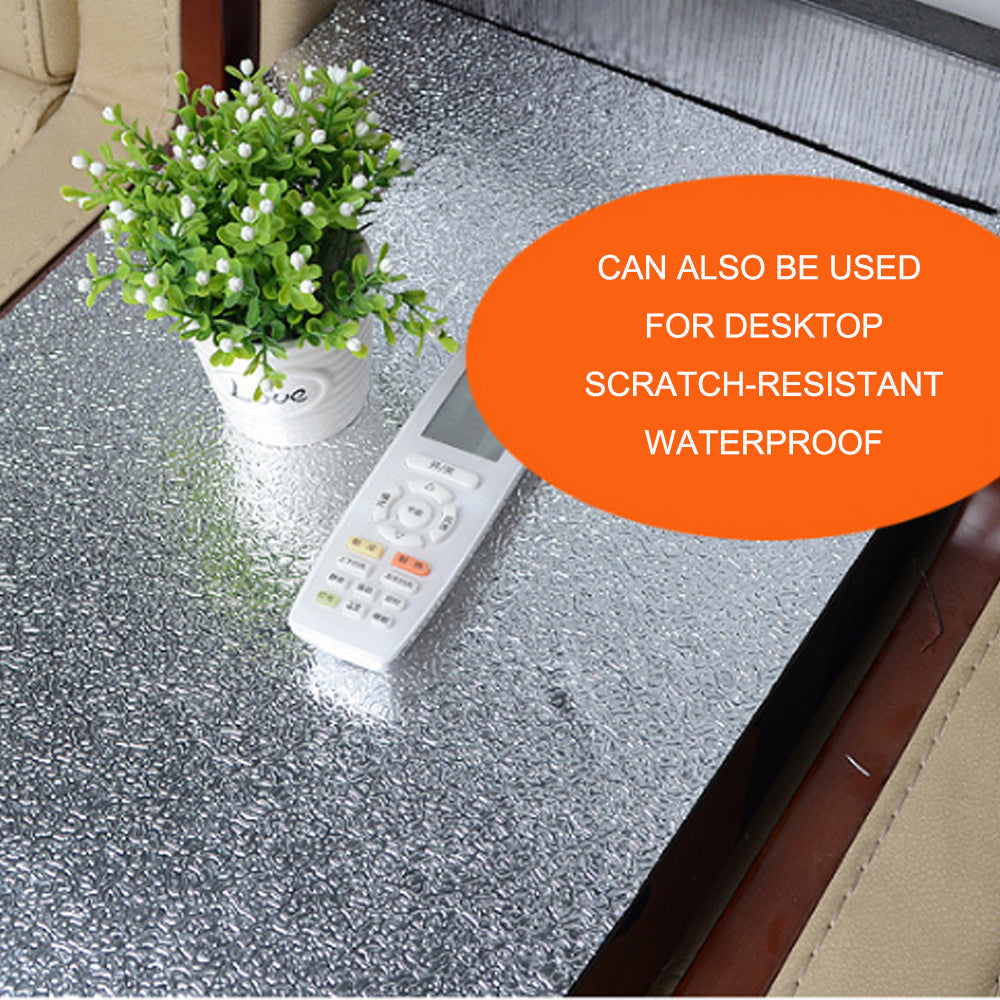 Aluminum Foil Sticker Self Adhesive Oil-proof Waterproof Kitchen Cabinet Wall(60*500cm) V462-H-12-04