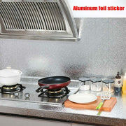 Aluminum Foil Sticker Self Adhesive Oil-proof Waterproof Kitchen Cabinet Wall(60*500cm) V462-H-12-04