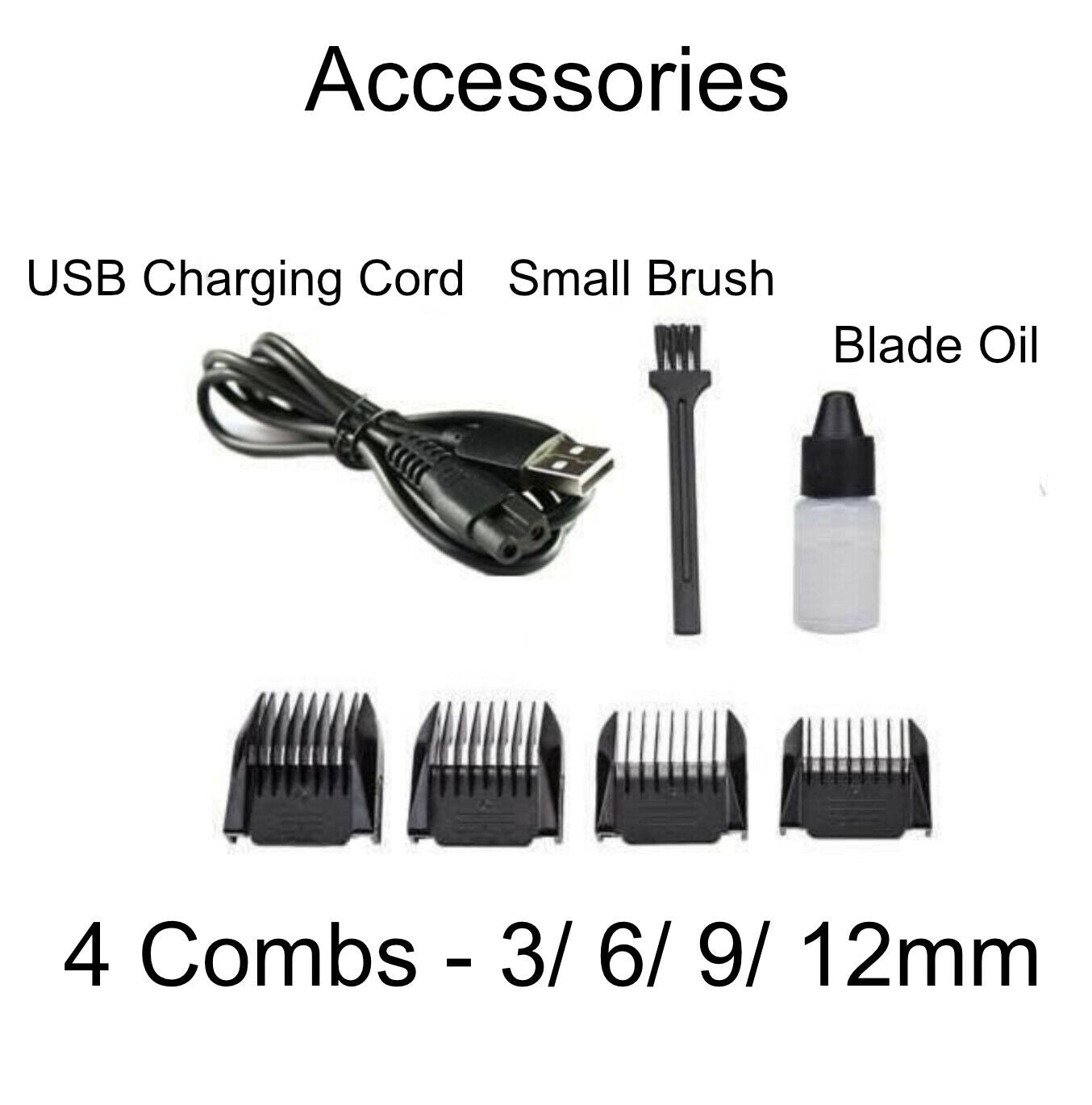 USB Charged pet shaver Cordless Clipper Pet Gromming Kit 4 Different Size Combs V462-H-13-01