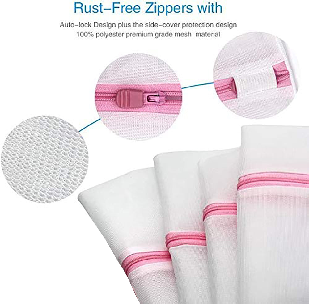 Washing Bag Pack Set Of 6 Laundry Bags Mesh Lingerie Delicate clothes Wash Bags V462-H-16-01