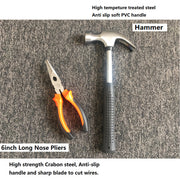 45 Pcs Household Hand Tools Set Hand Tool Kit for Home Office Car Repair Tools V462-H-21-01