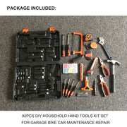 82 Pcs Household Hand Tools Set Hand Tool Kit for Home Office Car Repair Tools V462-H-22-01