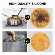 4 Pack Multi Purpose Silicone Insulation Mat Heat-Resistant Dishes Pads(Orange) V462-H-67-02