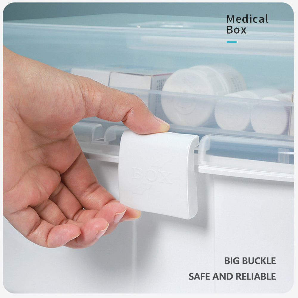 3 Layers Large Portable First Aid Kit Emergency Medical Storage Medicine Organizer V462-HG-104-01