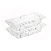 2 Pack Retractable Dish Drying Rack Basket Drainer Over The Sink(Clear) V462-HG-133-01