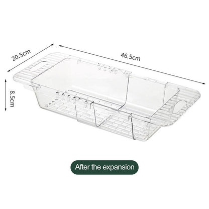 2 Pack Retractable Dish Drying Rack Basket Drainer Over The Sink(Green) V462-HG-133-02