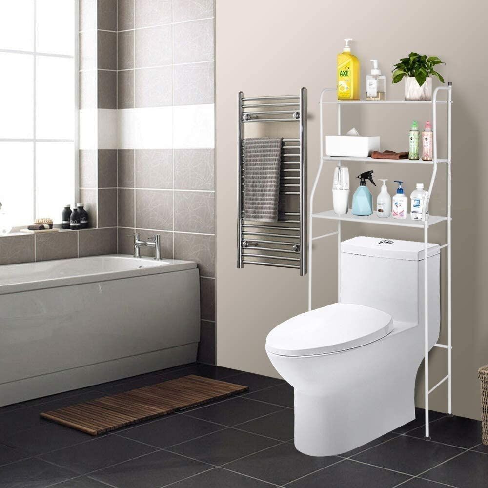 3 Tier Toilet Shelf Rack Over Laundry Bathroom Washing Machine Storage Shelves Stand V462-HG-146-01