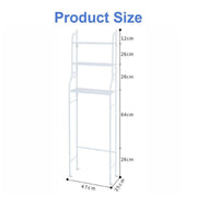3 Tier Toilet Shelf Rack Over Laundry Bathroom Washing Machine Storage Shelves Stand V462-HG-146-01