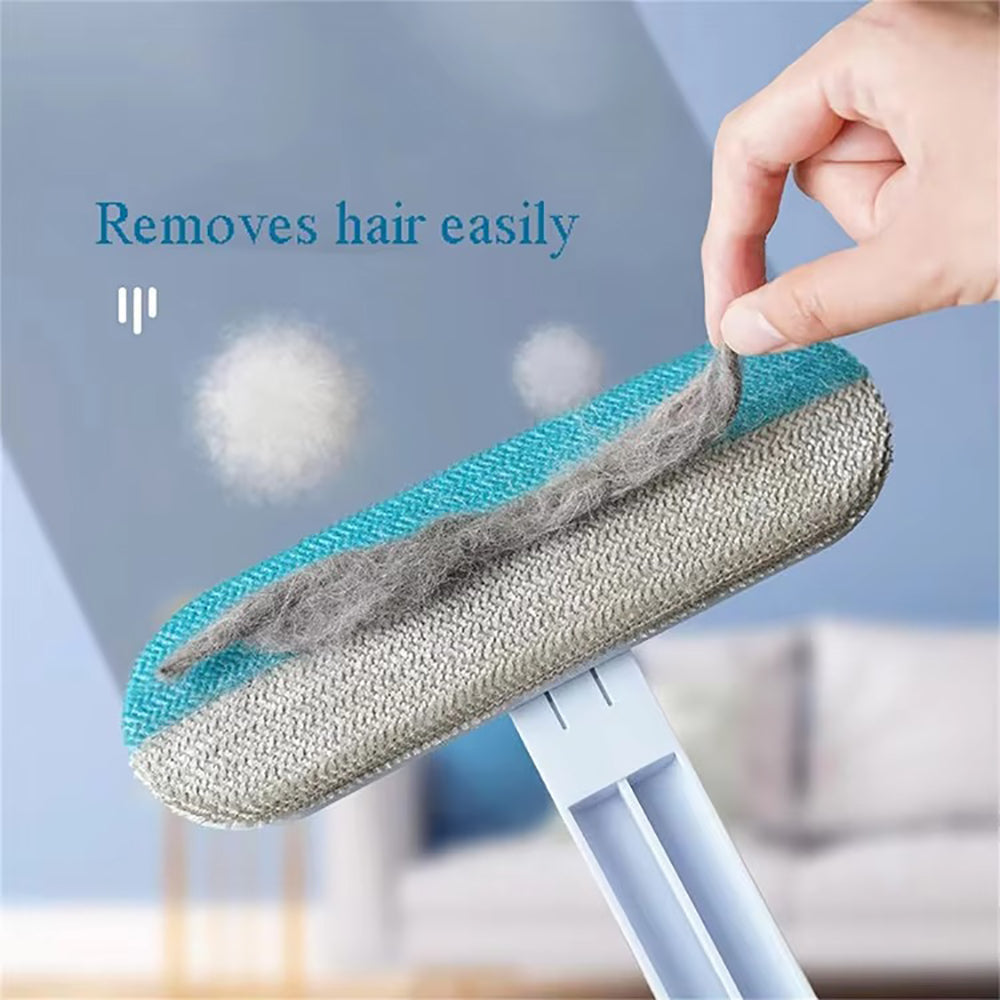 Multi-Purpose Cleaning Brush Pet Hair Removal Dual-Sided Brush with Scraper Gap Brush V462-HG-184-01