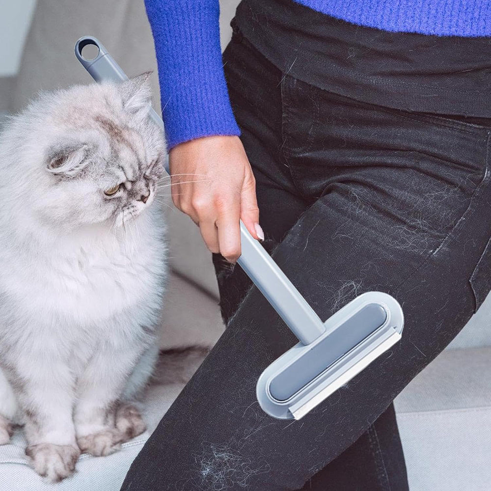 Multi-Purpose Cleaning Brush Pet Hair Removal Dual-Sided Brush with Scraper Gap Brush V462-HG-184-01