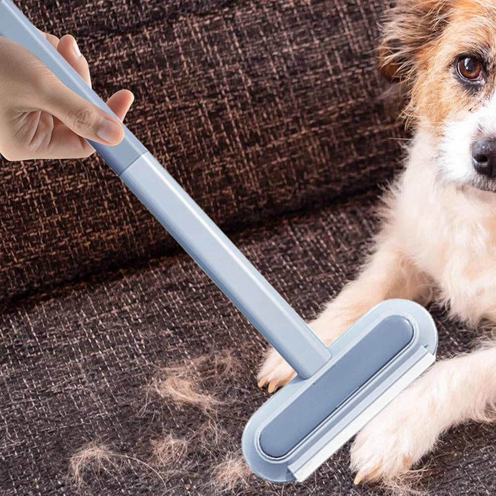 Multi-Purpose Cleaning Brush Pet Hair Removal Dual-Sided Brush with Scraper Gap Brush V462-HG-184-01