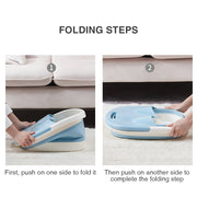 Foot Spa Water Pedicure Foldable Bucket Folding Massage Footbath Soaking Basin(Blue) V462-HG-88-01